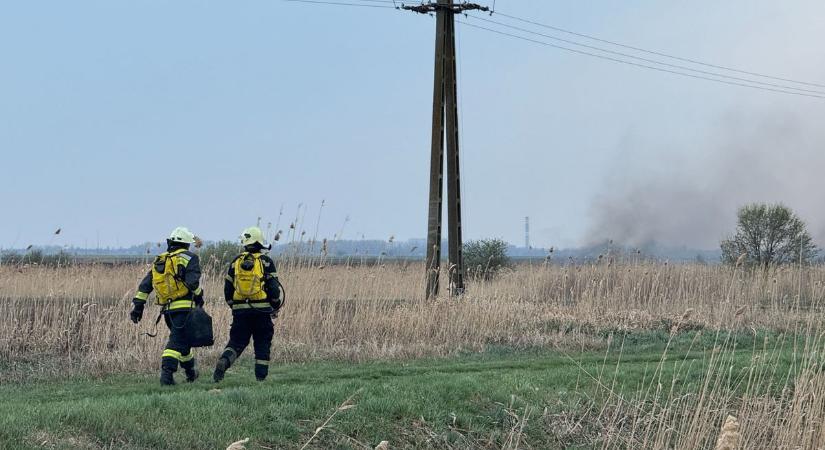 Hatalmas füsttel ég a nádas a hajdú-bihari város határában - fotókkal, videóval!