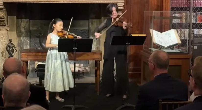 Egy 9 éves kislány játszott Mozart több mint 200 éves hegedűjén