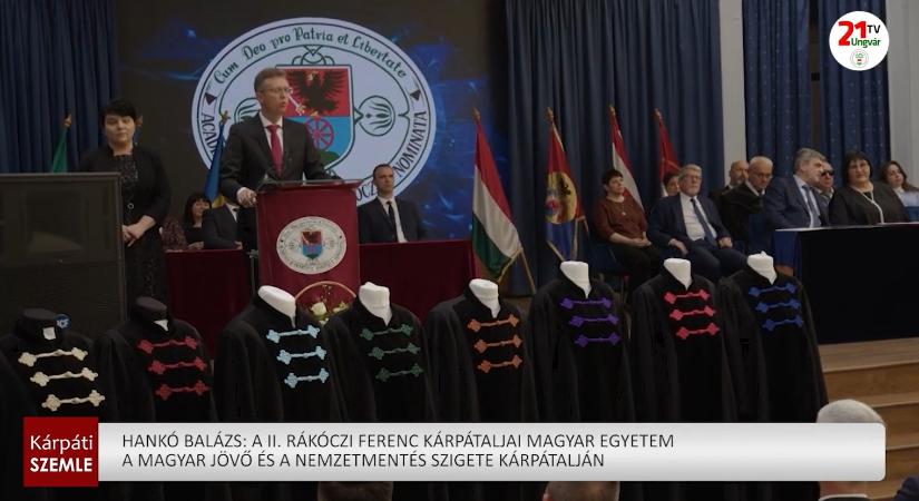 Hankó Balázs: A II. Rákóczi Ferenc Kárpátaljai Magyar Egyetem a magyar jövő és a nemzetmentés szigete Kárpátalján (videó)