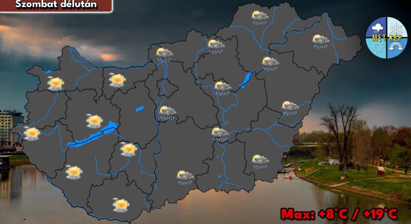 Szombaton is szeles, záporos időre számíthatunk