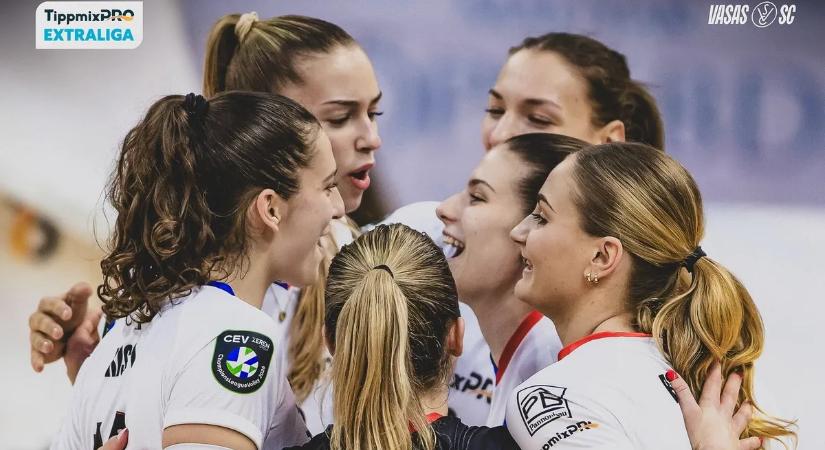 Röplabda: a Vasas SC idegenben győzte le a Magyar Kupa ezüstérmesét a női Extraligában