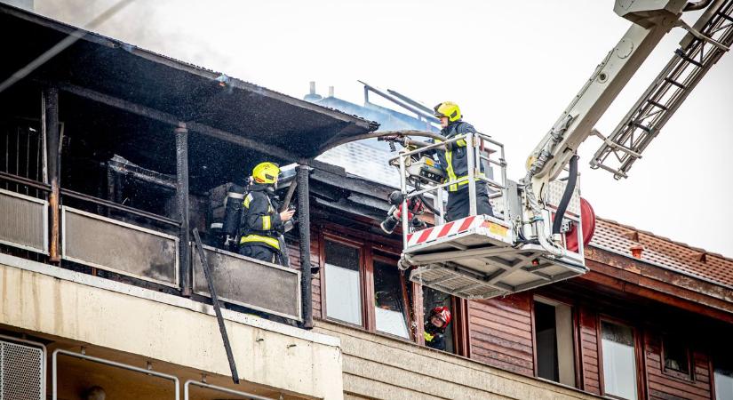 Félelmetes lángok csaptak fel Miskolcon