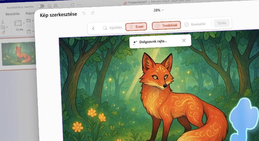 Új AI képszerkesztő funkciók a PowerPointban