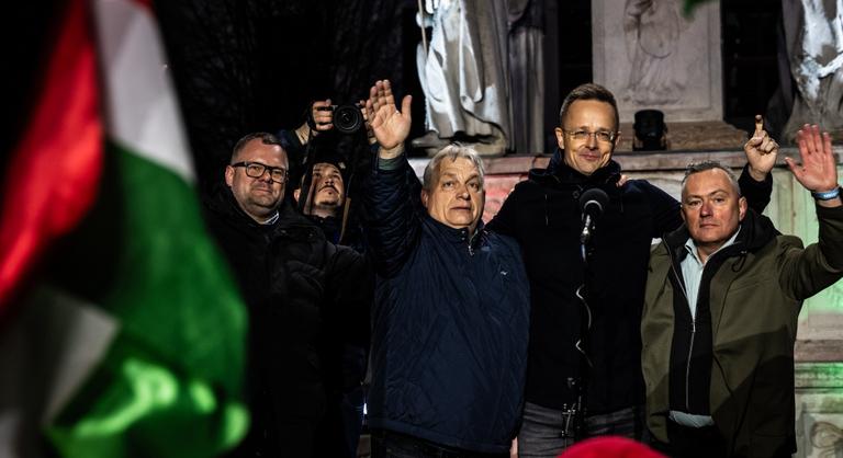 Magyar Péter szerint Orbán Viktor elvesztette a kontrollt Győrben tartott beszéde közben