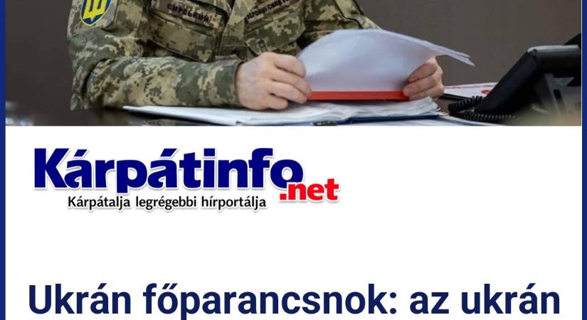 Ukrán főparancsnok: az ukrán erők csaknem 470 négyzetkilométert vettek vissza a déli országrészben
