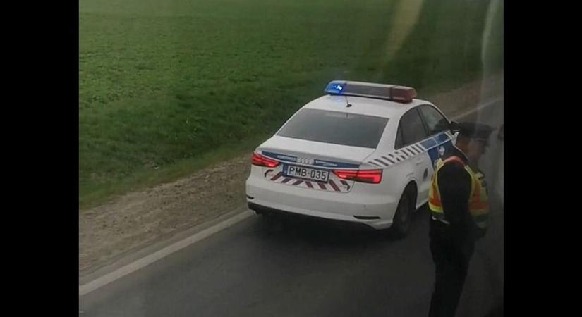 Baleset a 3-as főúton - videó