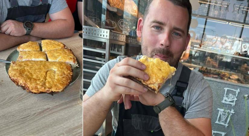 „Pedig csak reggelizni mentünk” - híres lett a győri férfi, miután megette a másfél kilós szendvicsét