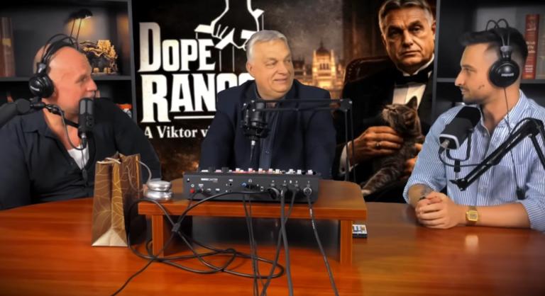 Orbán Viktor keresztapaként ábrázolta magát, majd elmondta, mit tervez az ukránokkal, ha nem jön olaj Magyarországra