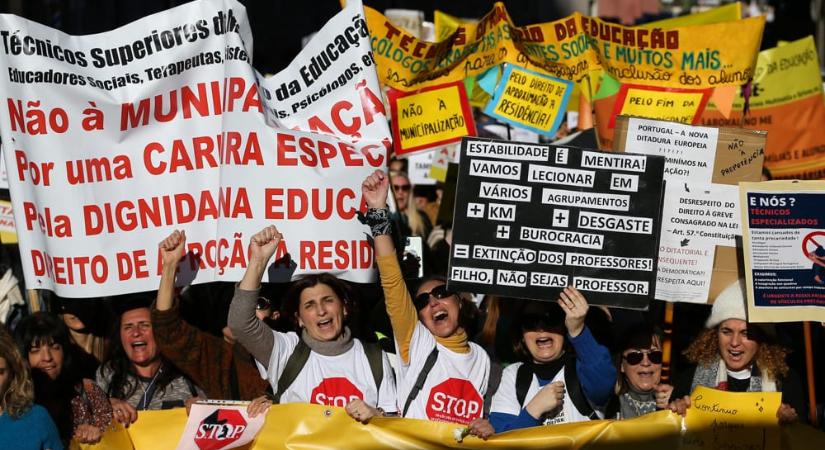 Tandíjmentességet és megfizethető lakhatást követelnek a diákok Portugáliában