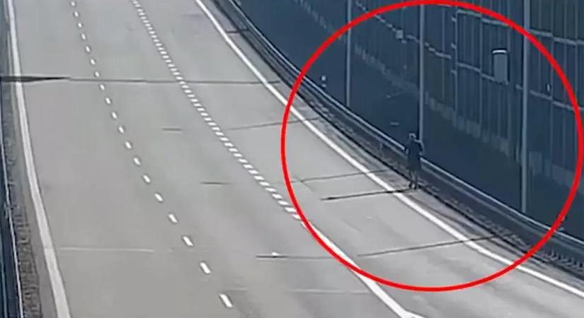 Ránézett az ügyeletes az autópálya-kamerára, ilyet még ő se látott soha – videó