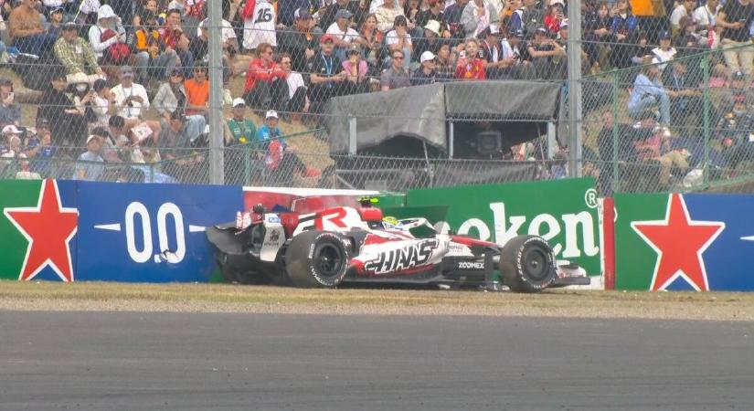 Brutális 50 G-s csapódás Szuzukában: videón Oliver Bearman ijesztő balesete