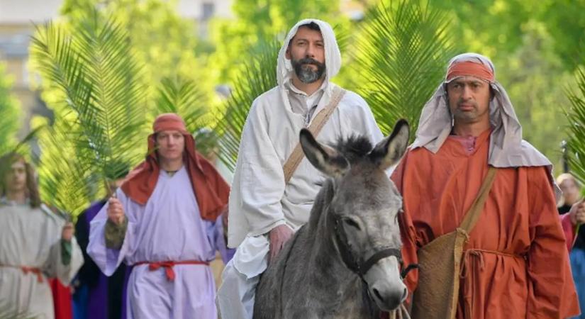 Virágvasárnap pálmaágai Jézus dicsőségét hirdetik