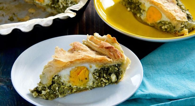 Torta pascualina – spenótos, túrós lepény leveles tésztából
