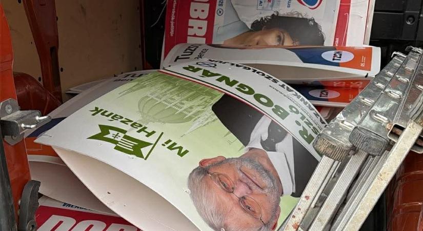 Csömörön beavatkoztak a választási plakátharcba