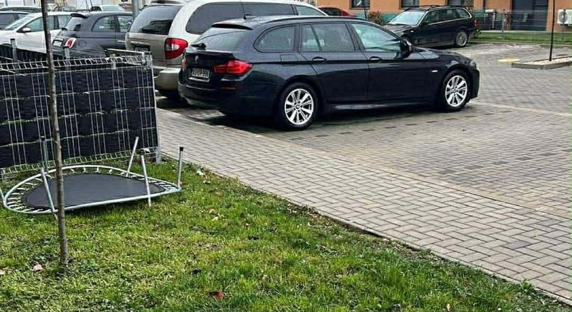 Elszabadult trambulin várja gazdáját Szombathelyen