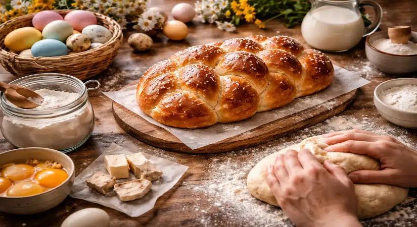 A tökéletesen puha húsvéti kalács titka: a liszt, az alapanyagok hőmérséklete és a régi praktikák mind számítanak