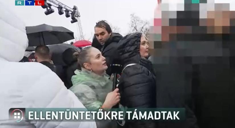 Lökdösték az RTL riporterét Orbán Viktor péceli fórumán