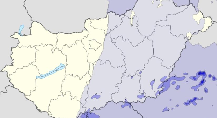 Térképeken mutatjuk, merre várható esőzés hétfőn, óráról órára