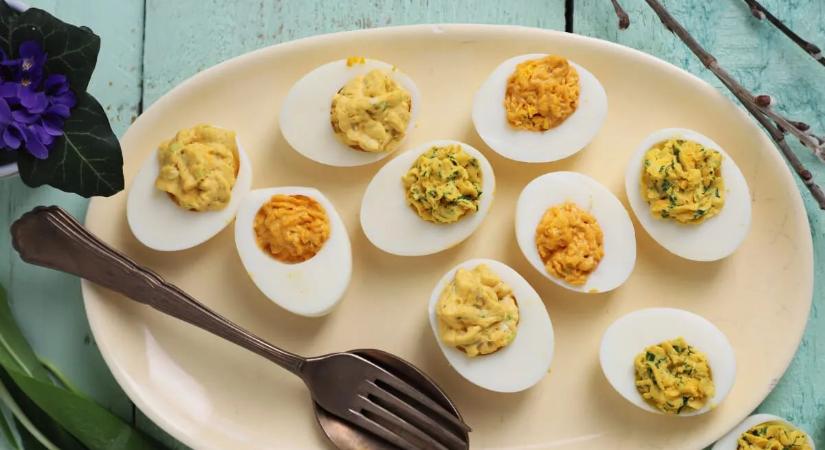 Háromféle húsvéti töltött tojás, ami minden vendéget levesz a lábáról