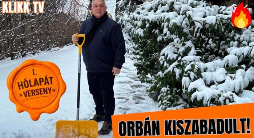 Orbán Viktor kiszabadult! - Lezajlott az első hólapátcsata