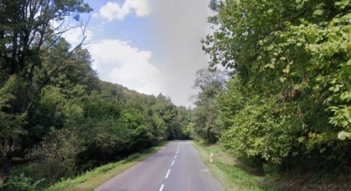 Félpályás útlezárás Zobákpuszta és Magyaregregy között