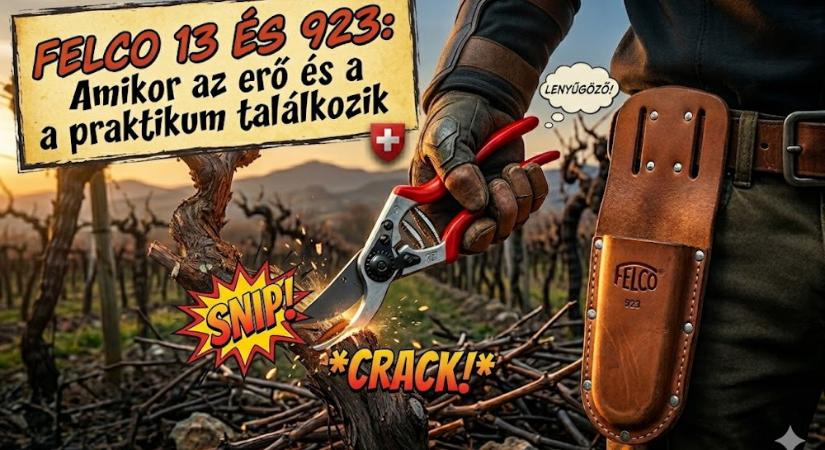 FELCO 13  FELCO 923 extra csomag: amikor a metszőolló erős, a tok pedig végre nem csak díszlet