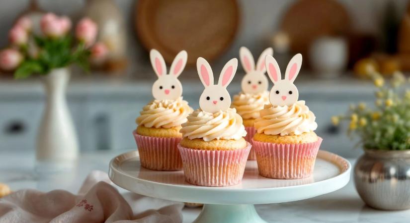 Húsvéti nyuszis muffin: a legcukibb süti, amit idén elkészíthetsz