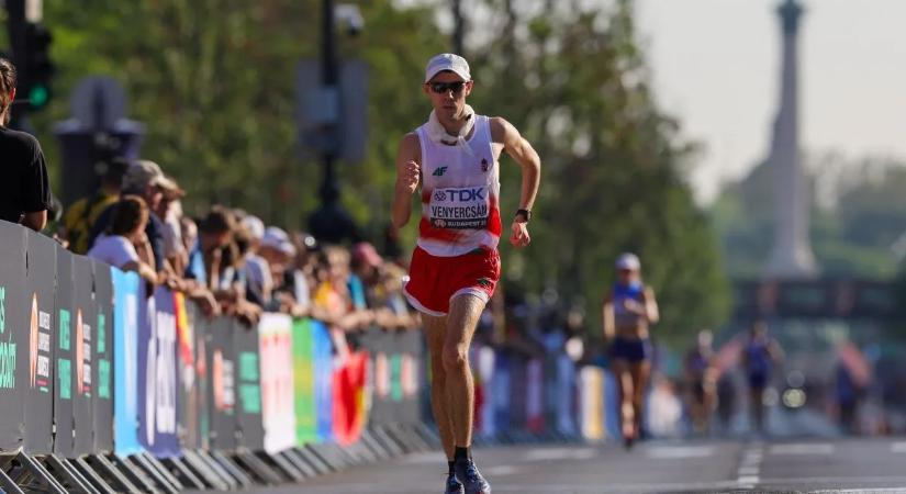 Venyercsán Bence félmaratonon is remekül gyalogolt