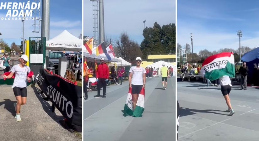 Világcsúcsot futott Maráz Zsuzsanna a 48 órás világbajnokságon