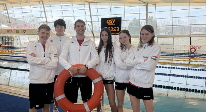 Nemzetközi mezőnyben is erősek: győri úszók a dobogón