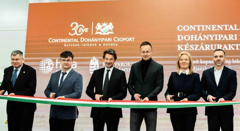 3 milliárd forinttal támogatta az állam a Continental Dohányipari Zrt. beruházásait