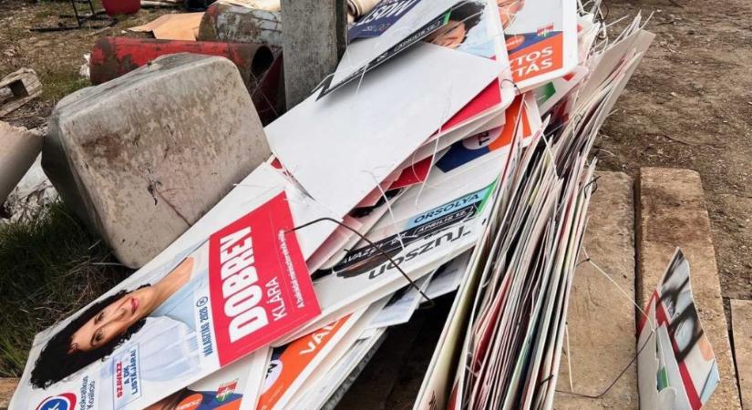 Csömörön leszedték a választási plakátokat, de a Fidesz visszapakolta őket, nem tárgyal a civilekkel