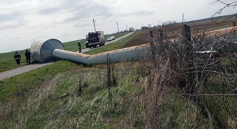 Víztornyot döntött ki a szél