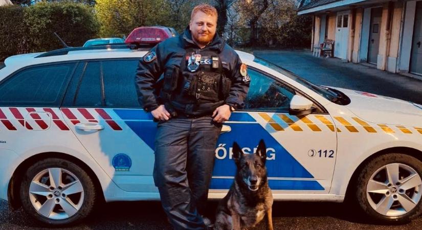 Nyugdíjba vonul Rénó, a balmazújvárosi rendőrkutya