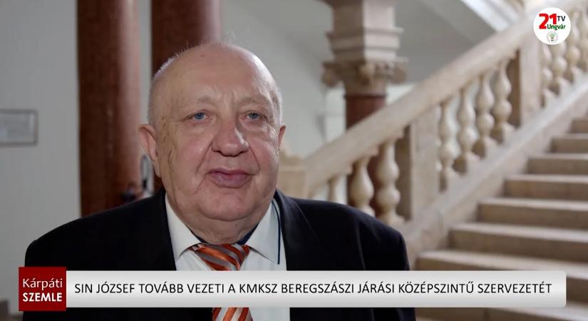 Sin József tovább vezeti a KMKSZ Beregszászi Járási Középszintű Szervezetét (videó)