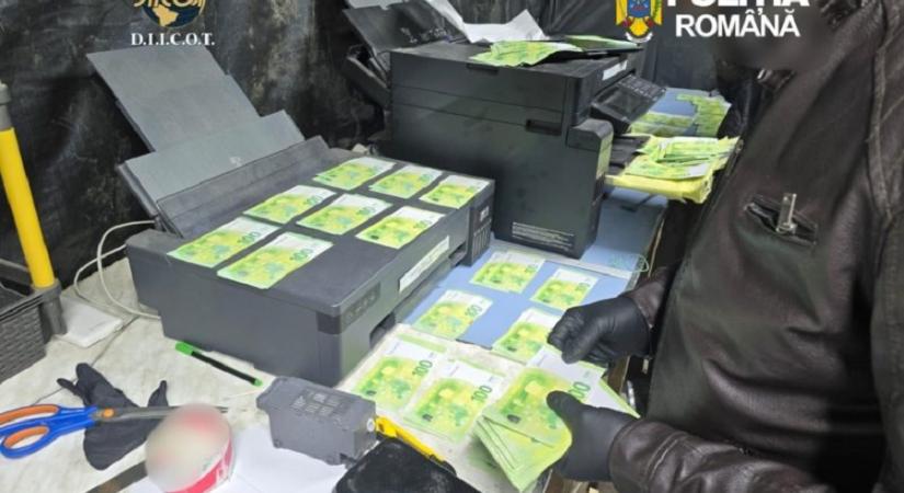 Pénzgyár: 2,5 millió euró értékű hamis bankjegyet foglaltak le