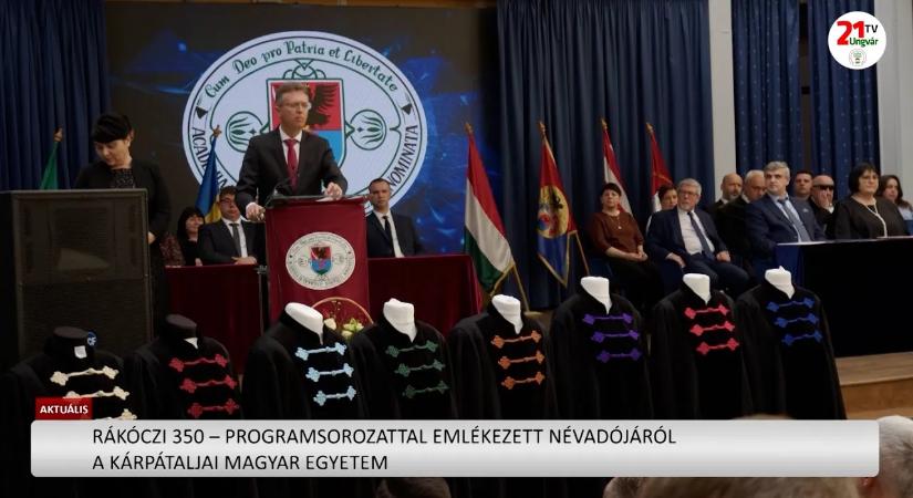 Aktuális (2026.03.30) - Rákóczi 350 – programsorozat a Kárpátaljai Magyar Egyetemen (videó)