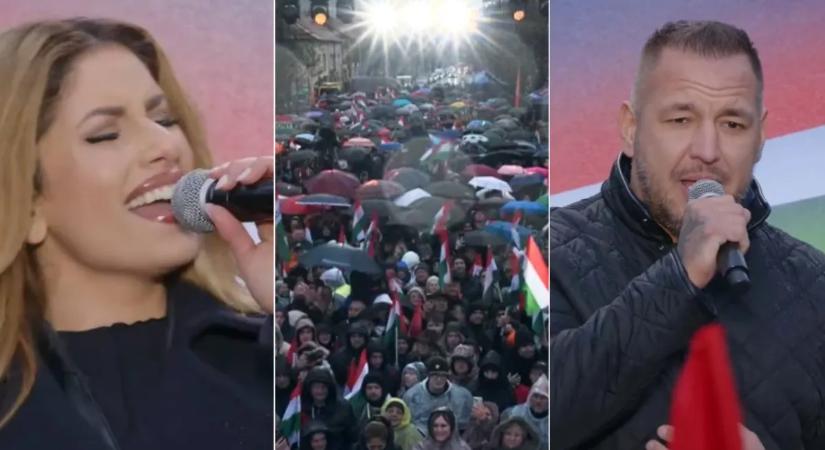 Dübörög Orbán Viktor országjárása – Curtis és Radics Gigi óriásit énekelt Szolnokon