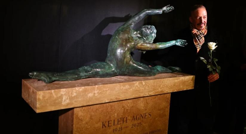 Felavatták az ötszörös olimpiai bajnok Keleti Ágnes szobrát