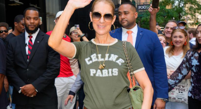 Celine Dion feliratos pólója: mindenki ezt akarja most
