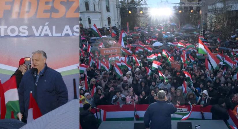 Orbán Viktor Szolnokon: Aki itt nyer, választást nyer