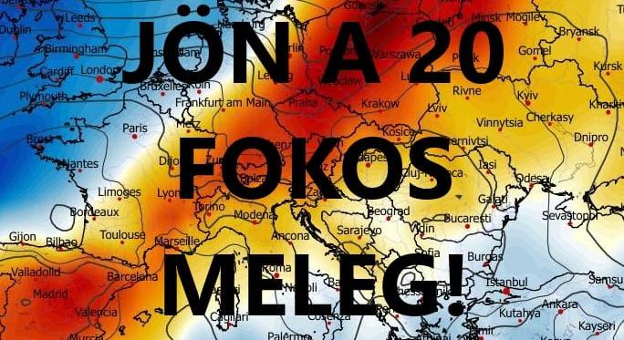 Hétvégére 20 fok is lehet már!