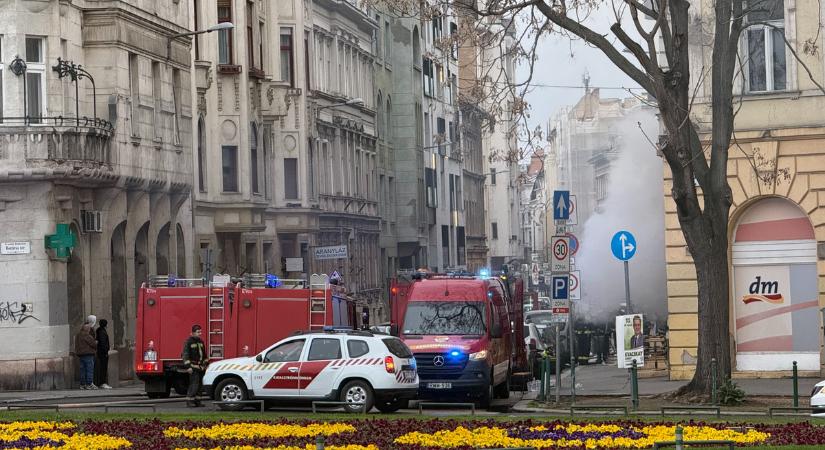 Pusztító tűz Budapest IX. kerületében: Menekültek az emberek