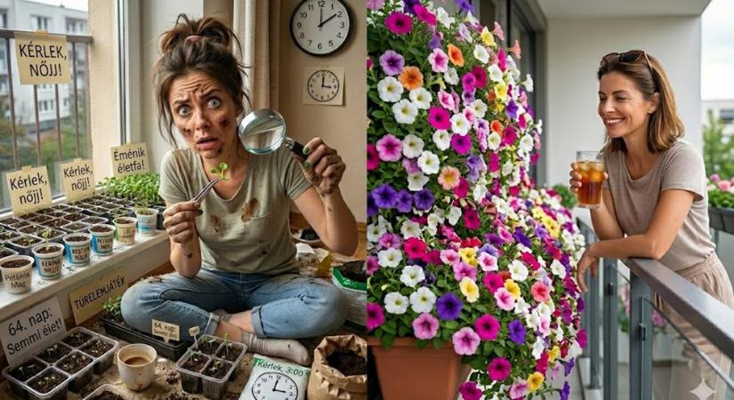 Petúniát már most vessük, vagy inkább vegyünk palántát, és spóroljuk meg a drámát?