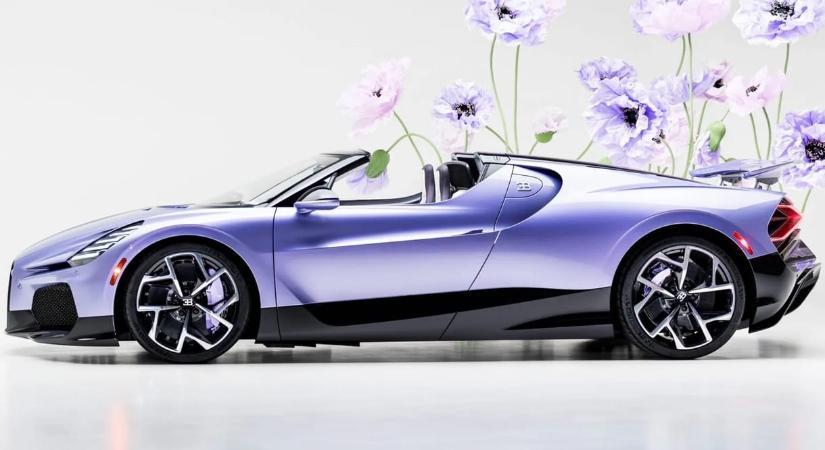 Virágba borult 1600 lóerős Bugattival lepte meg a lányát egy tehetős vásárló