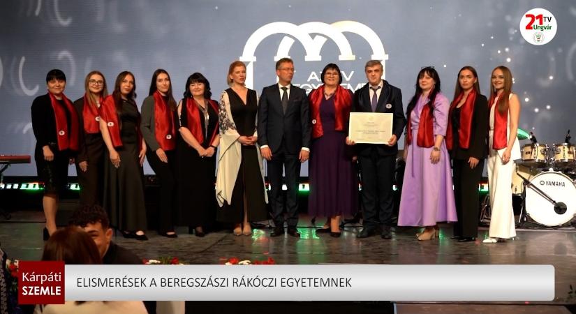 Elismerések a beregszászi Rákóczi egyetemnek (videó)