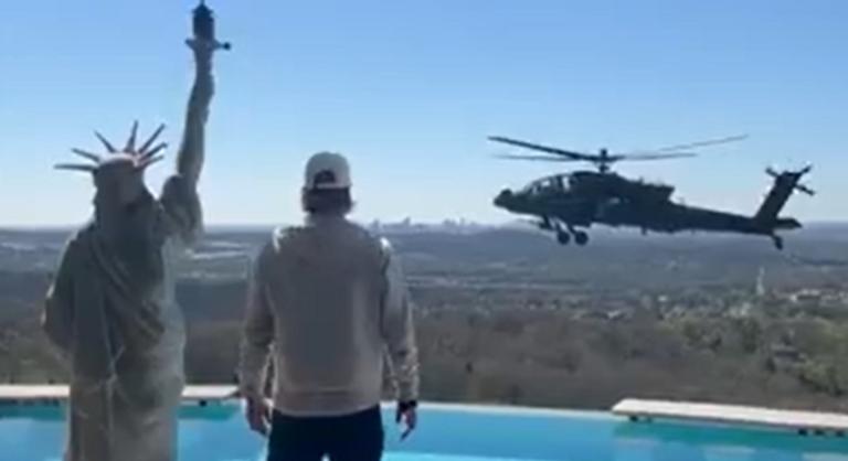 Vizsgálatot indít az amerikai hadsereg miután harci helikopterek köröztek Kid Rock háza fölött