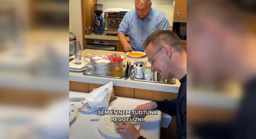 Aldi-reklámnak is beillik Orbán és Szijjártó rántottakészítős videója