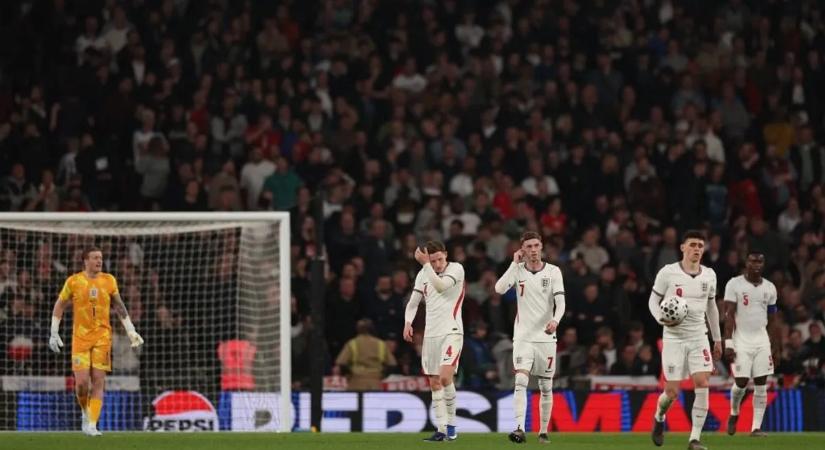 Az angol válogatott a Wembley-ben kapott nagy pofont