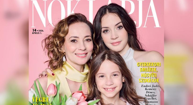 Farkasházi Réka címlapon mutatta meg a lányait